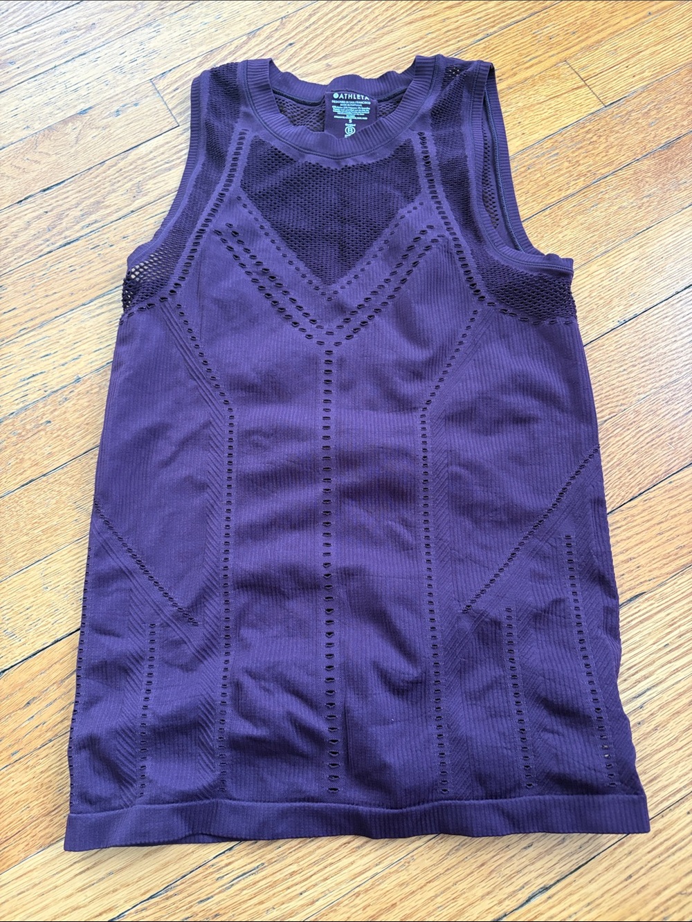 Athleta Plum Seamless Mesh Tank - Plum